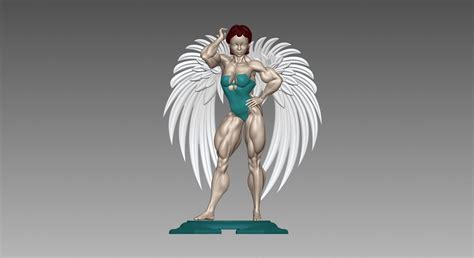 angel statue n75 3d print model bodybuilder cgtrader