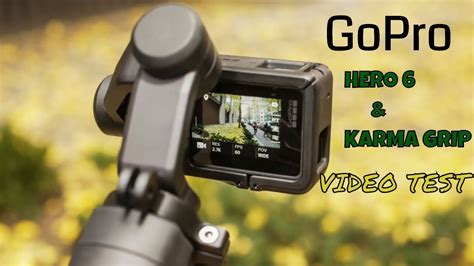 gopro hero  karma grip video test youtube