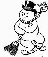 Sneeuwpop Schneemann Bonhomme Neige Kerst Ausmalbilder Personnages Coloriages Coloriage Animaatjes Malvorlagen sketch template