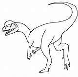 Dilophosaurus Coloringall sketch template
