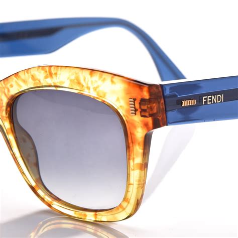 Fendi Sunglasses Ff0025 S Gold Havana Blue 275816