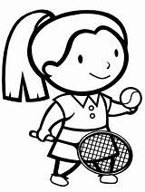Coloring Pages Sports Tennis2 Kids Easily Print sketch template