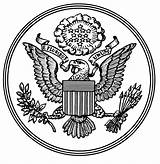 Symbols Obverse Eagle Psf Government Clipground sketch template