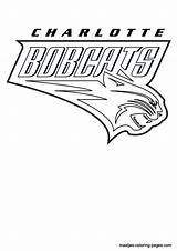 Coloring Pages Bobcats Charlotte Nba Logo Browser Window Print sketch template