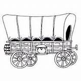 Carreta Train Oeste Pioneer Dibujosa Westward Oxen Conestoga Scouts Traktor Planwagen Clipground Malen sketch template