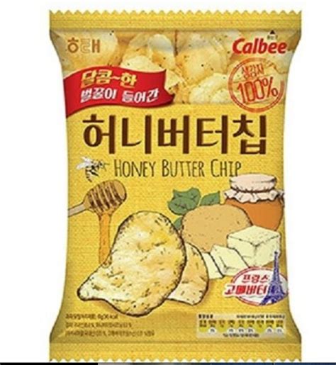 16 Honey Butter Chip Korea Potato Snack 60 G Each