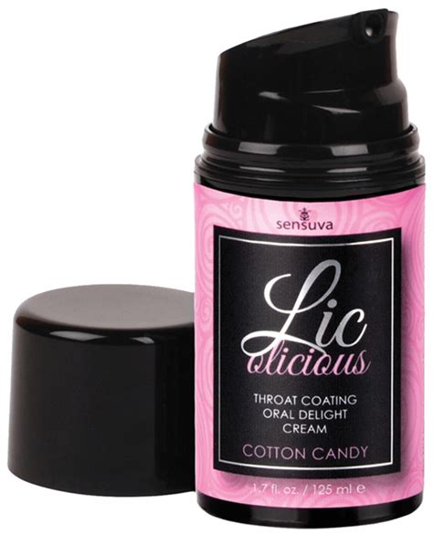 Lic O Licious Oral Delight Cream 1 7 Oz Bottle Cotton Candy Edible Sex
