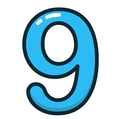 blue number  numbers study icon