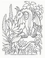 Coloring Dragon Pages Flower Dragons Cool Deviantart Color Colouring Sheets Book Really Detailed Fairy Printable Fantasy Butterfly Adults Fantastical Popular sketch template