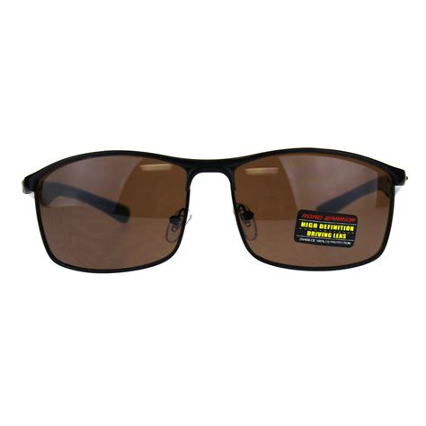 road warrior high definition driving lens metal sport warp sunglasses