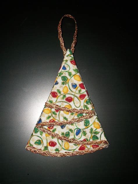 creative bling fabric christmas tree ornament