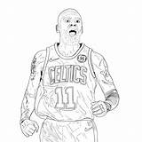 Kyrie Irving Celtics Inks sketch template