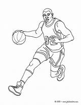 Coloring Basketball Pages Lebron Player Magic Coloriage James Kobe Bryant Players Johnson Drawing Print Nba Printable Stars Sports Games Du sketch template