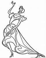 Dancer Flamenco Insertion sketch template