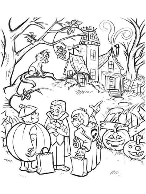 halloween coloring pages  printable halloween coloring pages