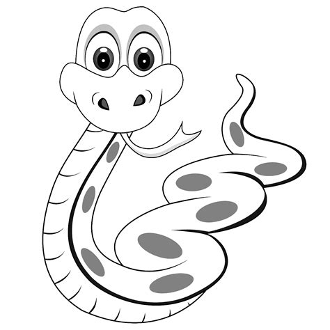 snake coloring pages    print