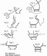 Knot Surgeon Forceps Knots Collection Make sketch template
