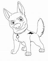 Bolt Coloring Pages Coloriage Rebelle Disney Dessin Dog Colorier Drawing Volt Imprimer Walt Print Printable Super Colouring Draw Mittens Drawings sketch template