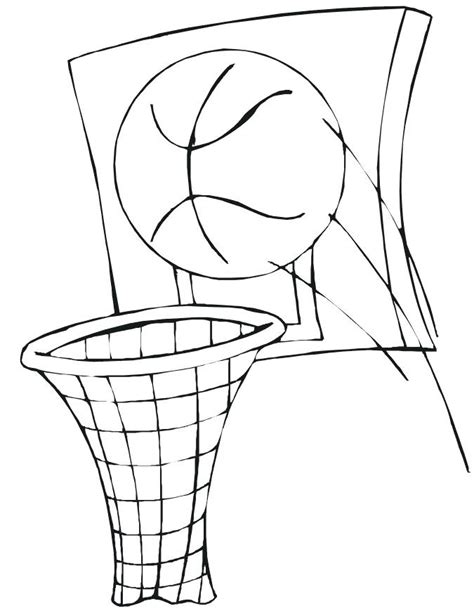 basketball goal drawing  getdrawings