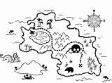 Map Treasure Coloring Kids Pirate Maps Pages Choose Board Island Drawing sketch template