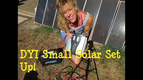 diy solar panel system small affordable set up youtube
