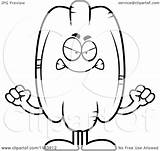 Pecan Mascot Mad Cartoon Outlined Coloring Vector Cory Thoman Clipart Clipartmag Cliparts Royalty sketch template