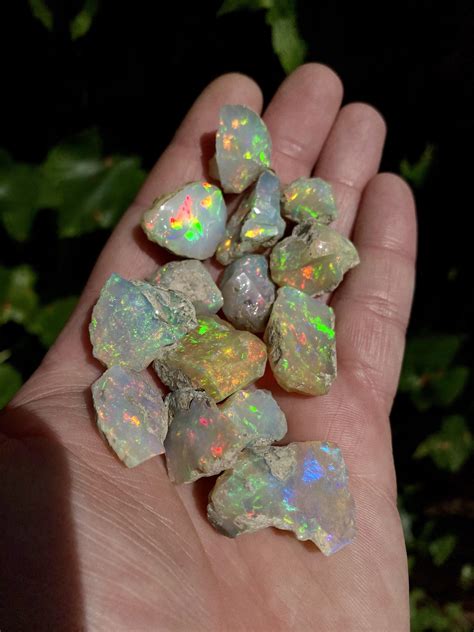 natural raw ethiopian opals