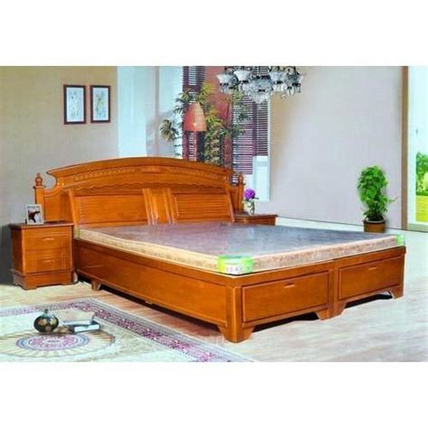 designer wooden double bed  rs  piece designer