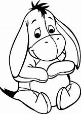 Pooh Coloring Baby Pages Winnie Friends Popular Cute Colouring sketch template