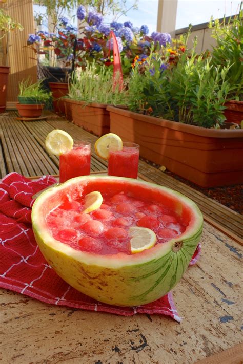 watermelon punch bowl perfect for your summer party popsugar food