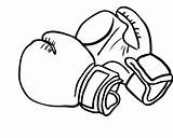 Glove Gloves Gants Boxe Gant Jitzu Goo Kidsdrawing Coloriageetdessins Designlooter sketch template
