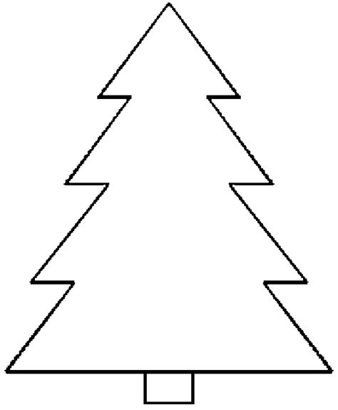 blank christmas tree coloring pages clip art library