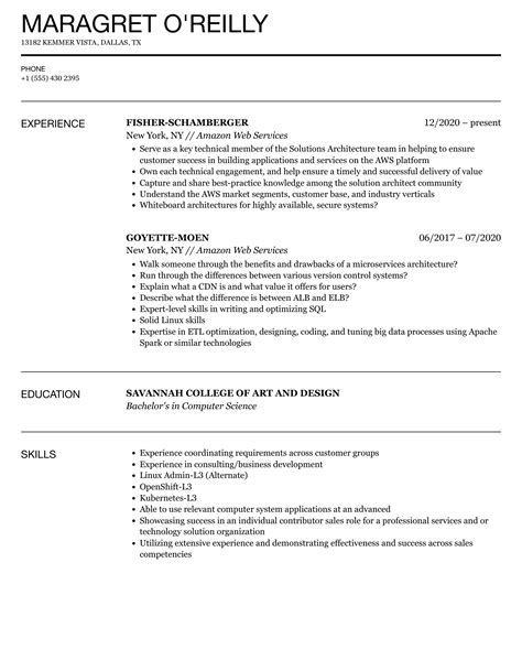 amazon resume template