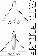 Coloring Pages Military Emblems Force Air Comments sketch template