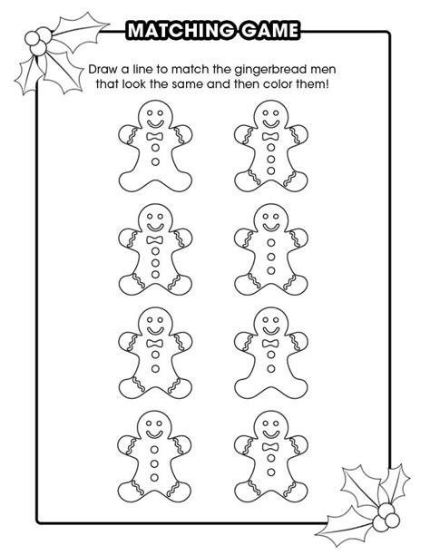 images  gingerbread worksheets  kindergarten