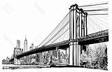 Bridge Skyline Vectorified sketch template