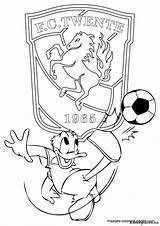 Twente Donald Kleurplaten Voetbal Voetbalclub Eredivisie Downloaden Uitprinten Vriend sketch template
