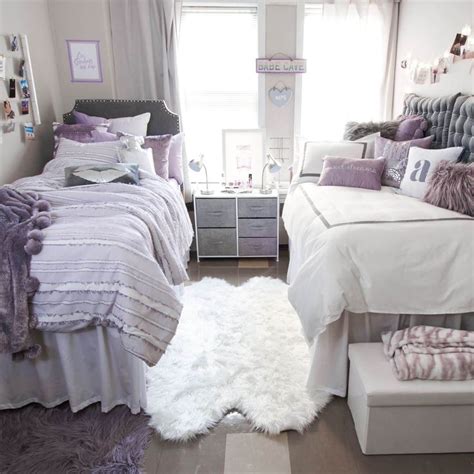 148 Reference Of Dorm Room Decor Minimalist Purple In 2020 Purple