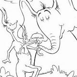 Horton Coloring Getdrawings sketch template