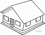 3d House Coloring Wecoloringpage Pages sketch template