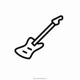Coloring Guitar Bass sketch template