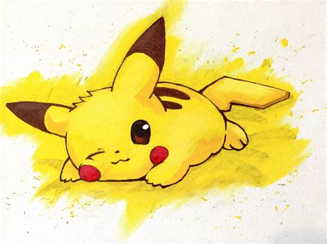 pikachu acrylic  canvas rpainting pokemon painting pikachu face painting pikachu art