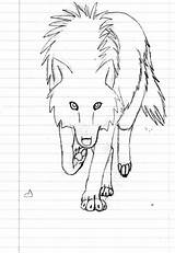 Wolf Angry Drawing Getdrawings sketch template