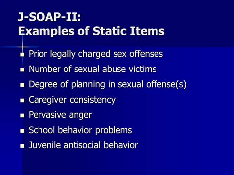 ppt specialized assessment of juvenile sex offenders