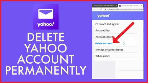 delete yahoo email account ofarms
