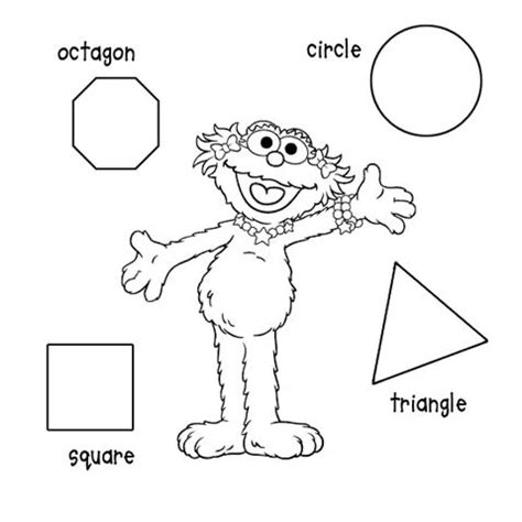 shapes coloring page