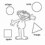 Coloring Shapes Pages Kids Shape Print sketch template