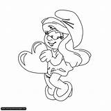Smurfette Coloring Pages Smurfs Drawing смурфики раскраска Schlumpfine Malvorlagen Schlumpf Gif Sketch Choose Board Colouring Getdrawings Sketchite sketch template