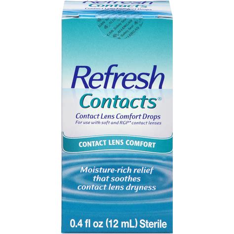 refresh contacts contact lens comfort drops  fl oz  ml