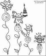 Coloring Bug Jar Pages Cute Simple Printable Shapes Insect Getcolorings Getdrawings Drawing sketch template